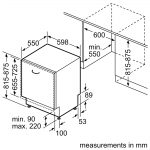 Bosch SMV6YCX05E 60厘米 14套標準餐具 6系列 嵌入式洗碗機